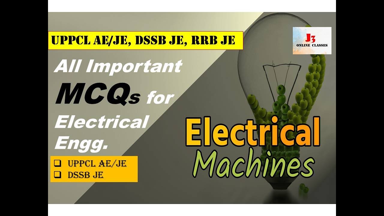 Best ELECTRICAL MACHINES mcq 2022 | UPPCL AE/JE, DSSB JE, RRB JE | 🔴 With हिंदी Explanation