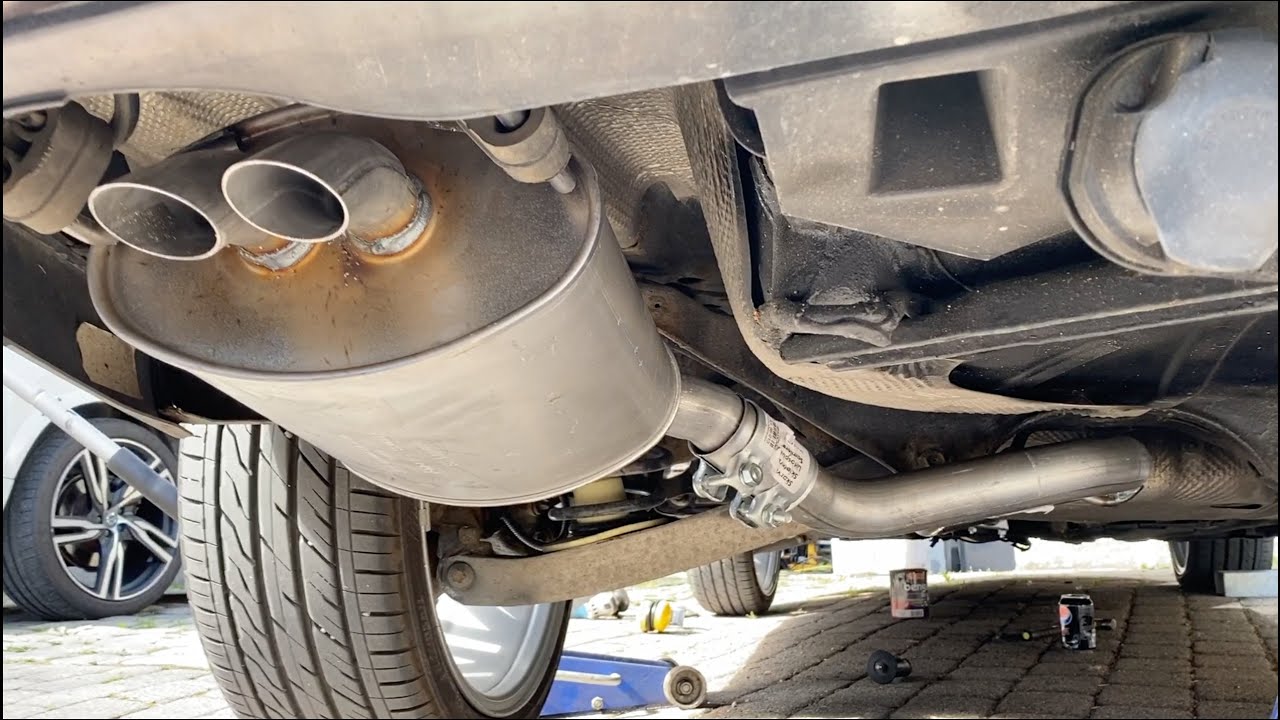 Saab 9-3 TID Exhaust Pipe + Rear Silencer Replacment DIY