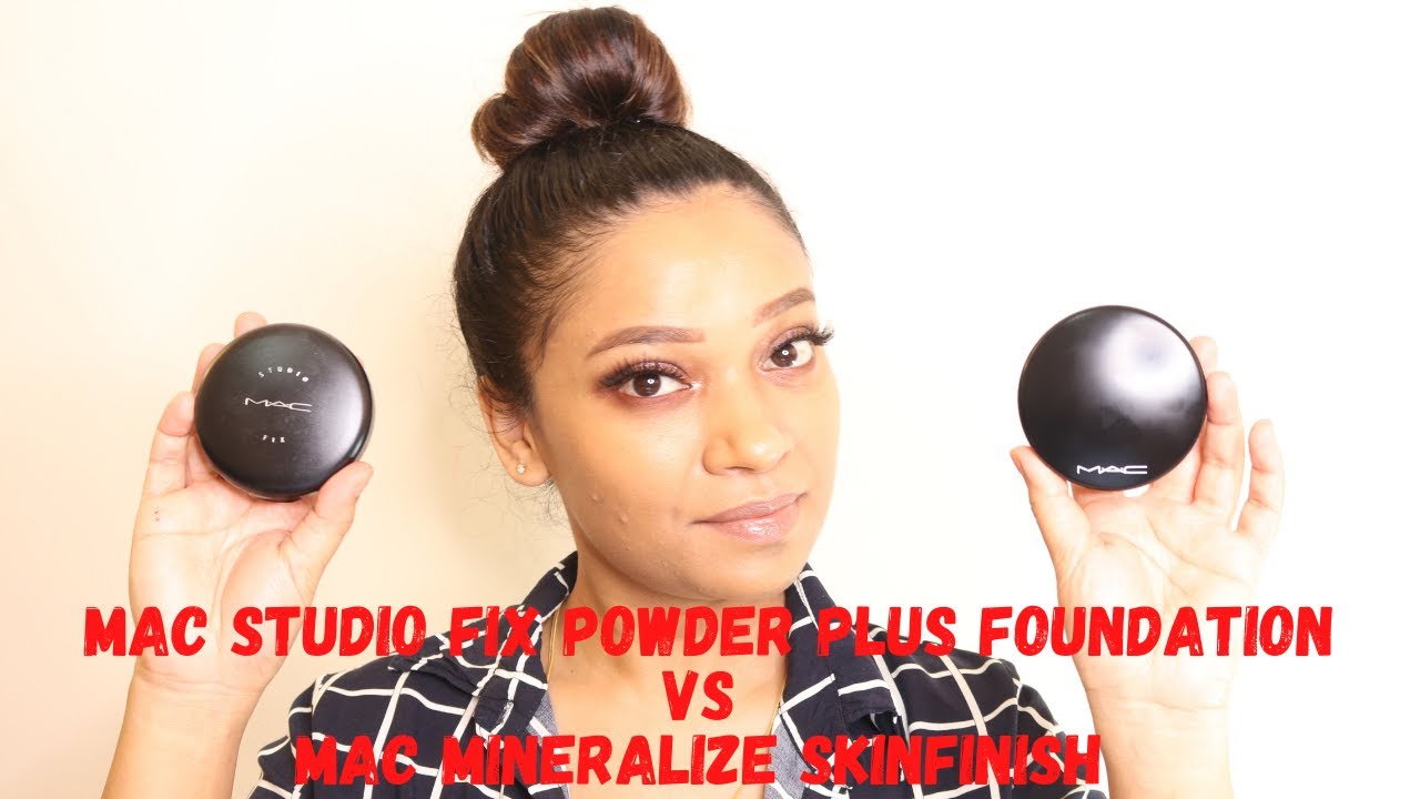 MAC studio fix powder plus foundation vs MAC mineralize skinfinish