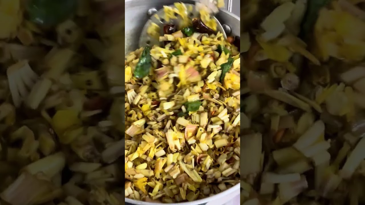 Vazhaipoo Poriyal | Traditional Banana Flower Fry Recipe