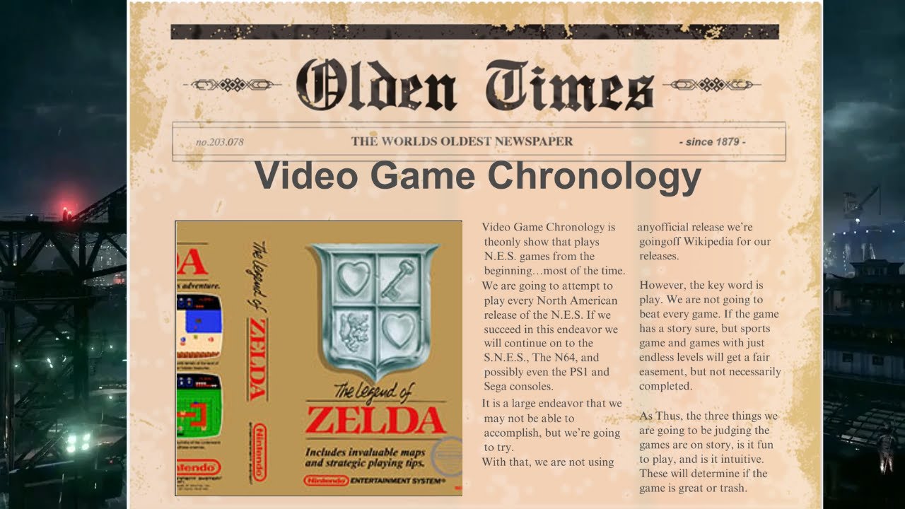 Video Game Chronology Episode 57:10: The Legend of Zelda - Finale