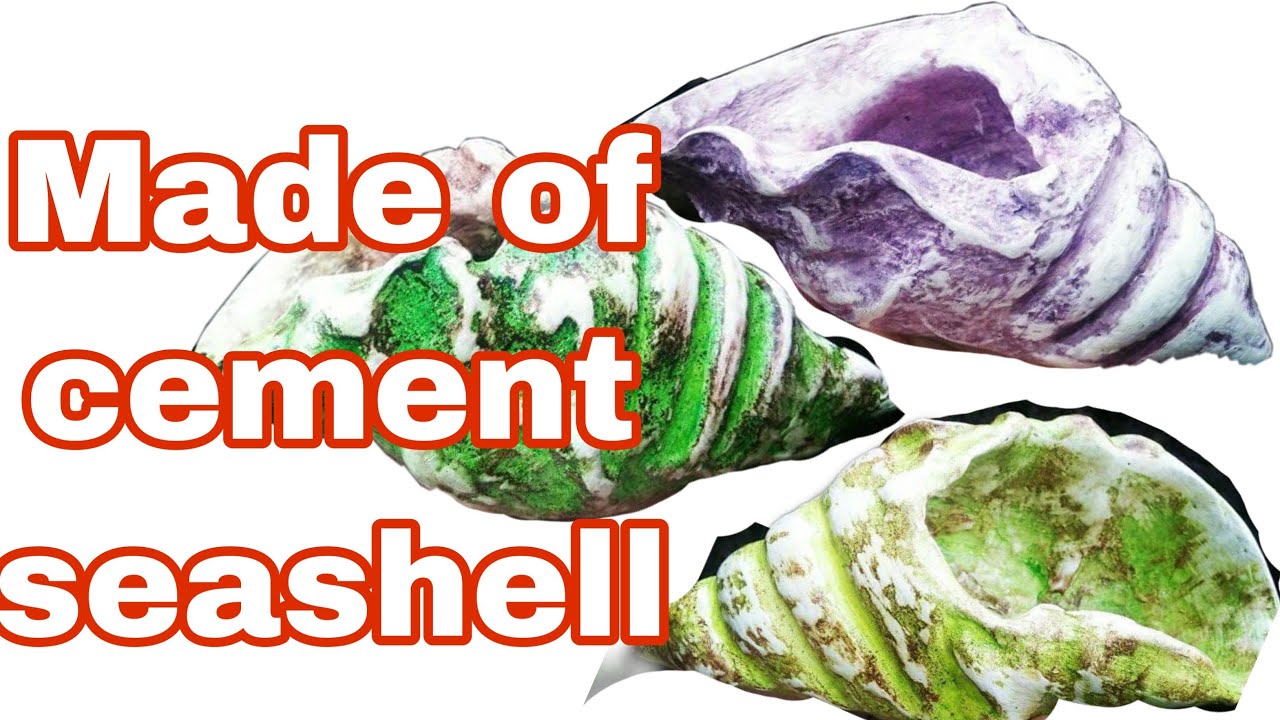 How to make realistic sea shell (made of cement)