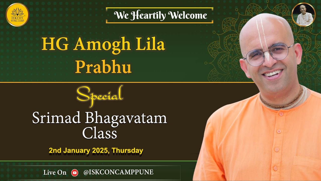 Srimad Bhagavatam 7.5.42-46 | HG Amogh Lila Prabhu | 2 Jan 25  @ISKCONPUNECAMP.