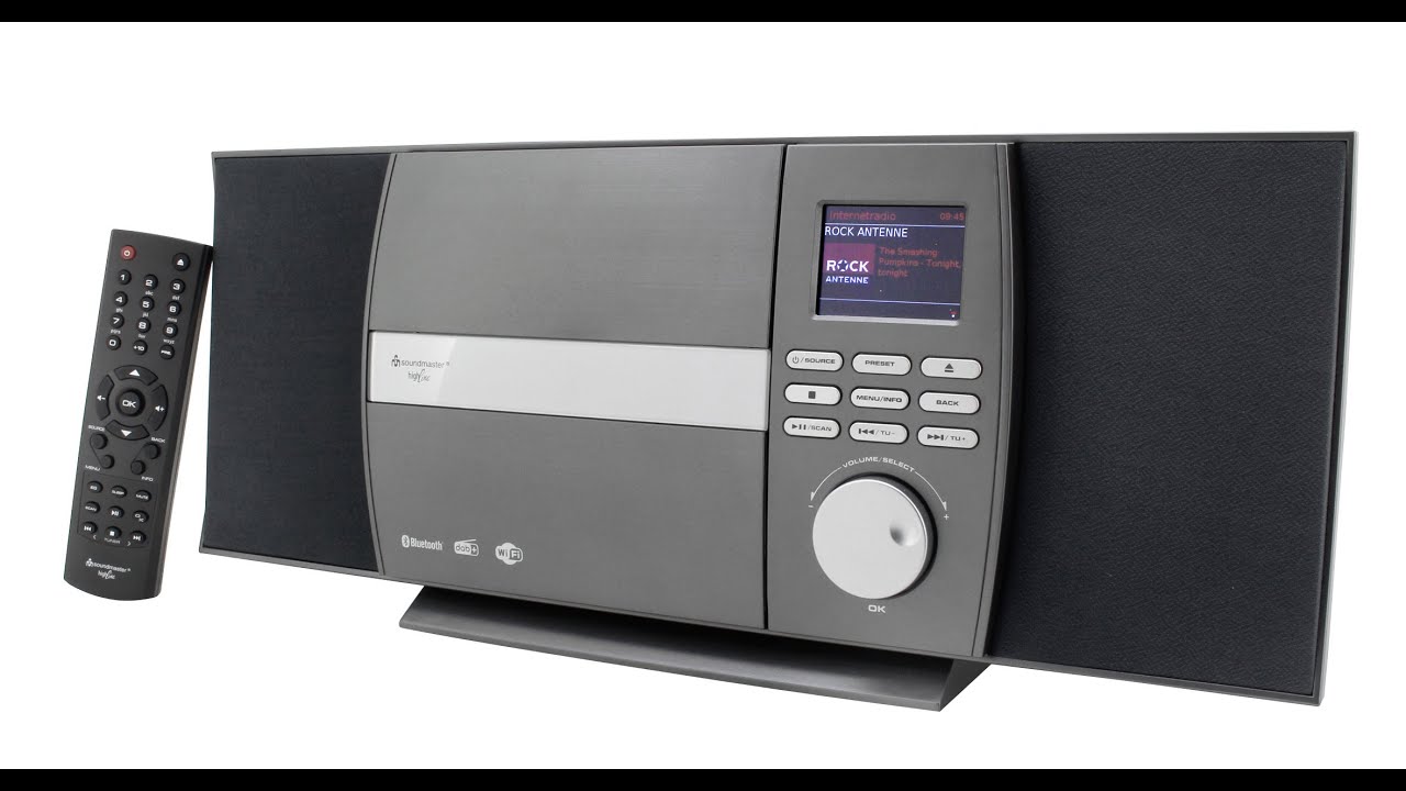 Soundmaster HighLine ICD1010AN Internetradio CD-Player MP3 Wandmontage WLAN DAB+ Bluetooth UNDOK App