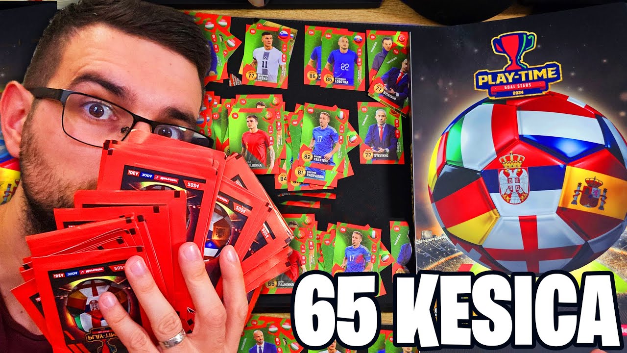 x65 KESICA PLAY TIME KARTICA ** zlatni Mbappe **