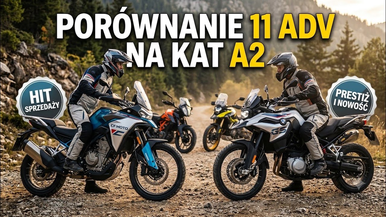 Jaki motocykl Adventure na kat. A2? | Wielkie Por&oacute;wnanie 11 modeli (2026)