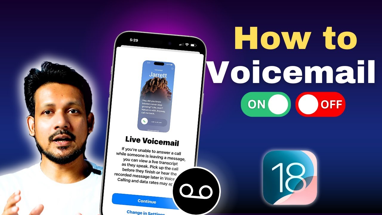 How to Activate Voicemail in iPhone iOS 18 | How to Turn off Voicemail on iPhone iOS 18 [HINDI]