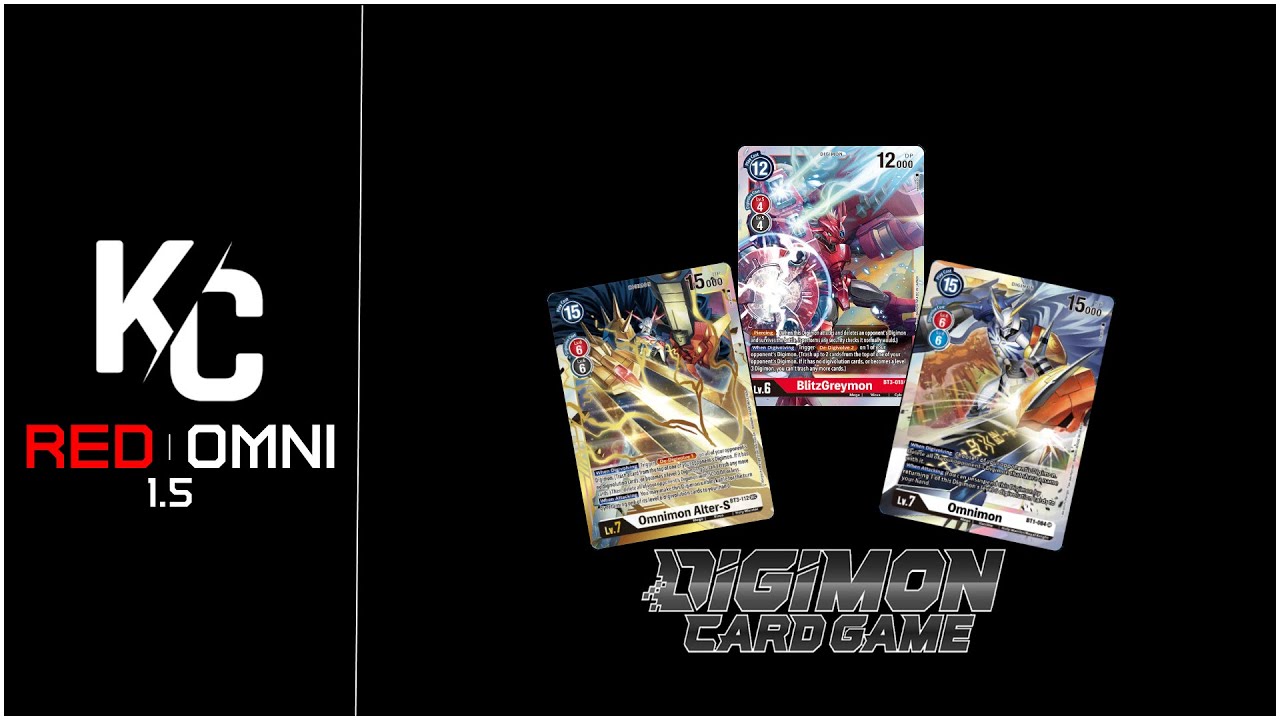 Digimon TCG Competitive Deck Profile - Red Omnimon Control (v1.5) デジモン