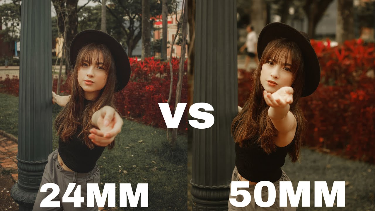 Ensaio na prática- 50mm vs 24mm
