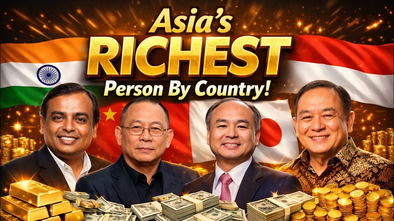 Asia's Richest Person by Country💲#youtubevideos