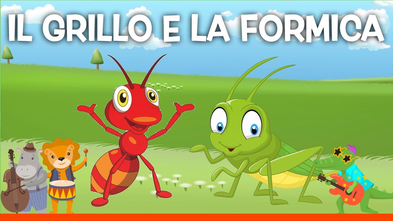 IL GRILLO E LA FORMICA - Le migliori canzoni per bambini (+ Testo)