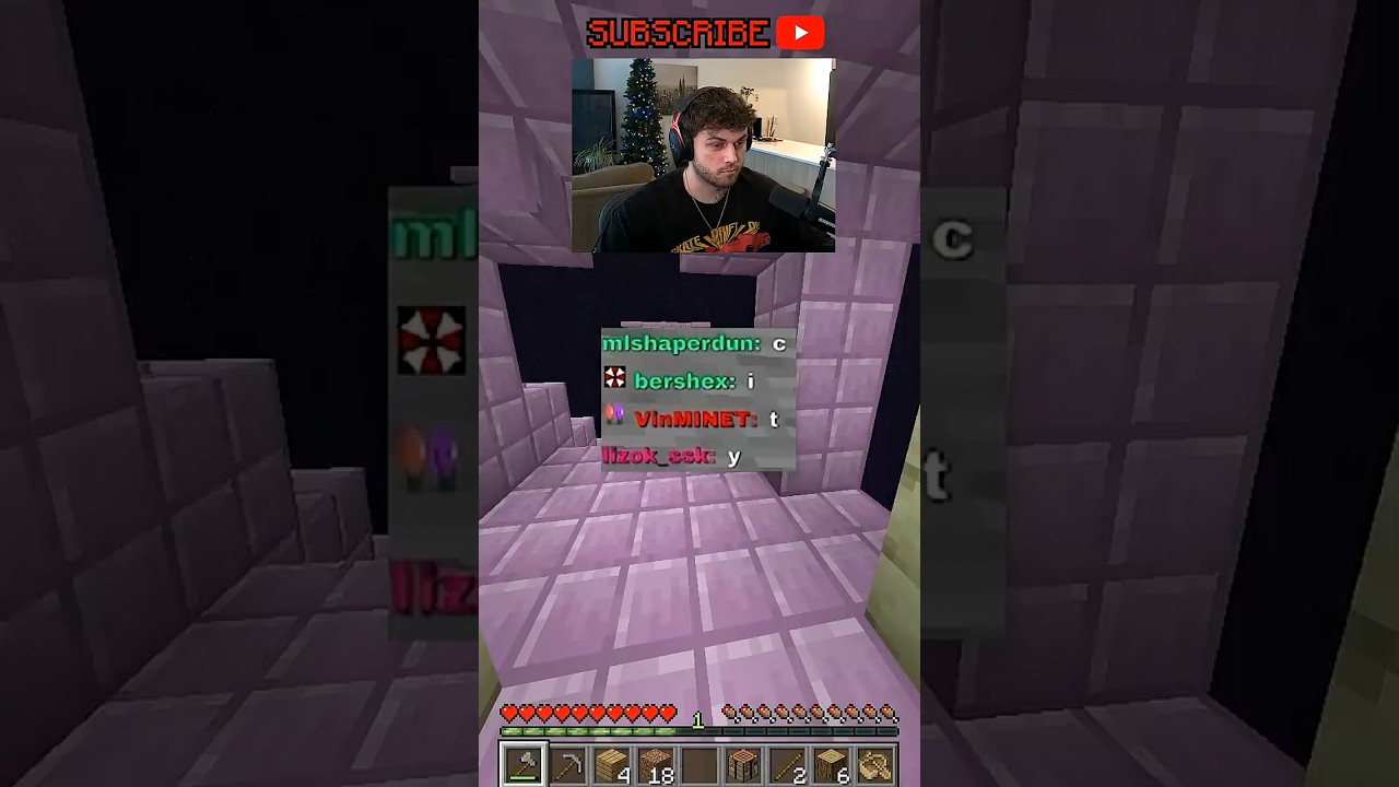Minecraft, but if chat spells a Structure I TP to it...