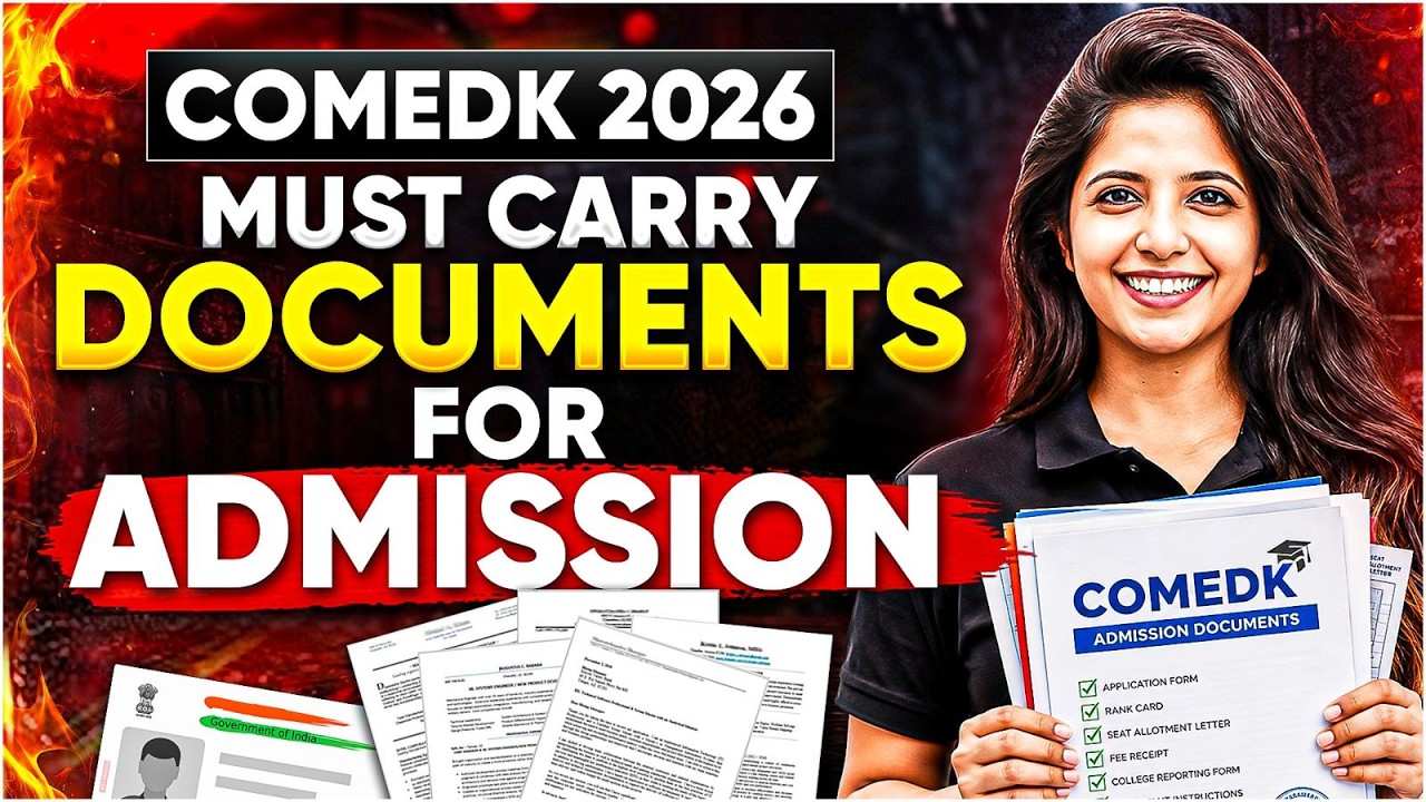 🚨 COMEDK 2026 Admission Documents Checklist | Miss These & Your College Admission Could Be Delayed!