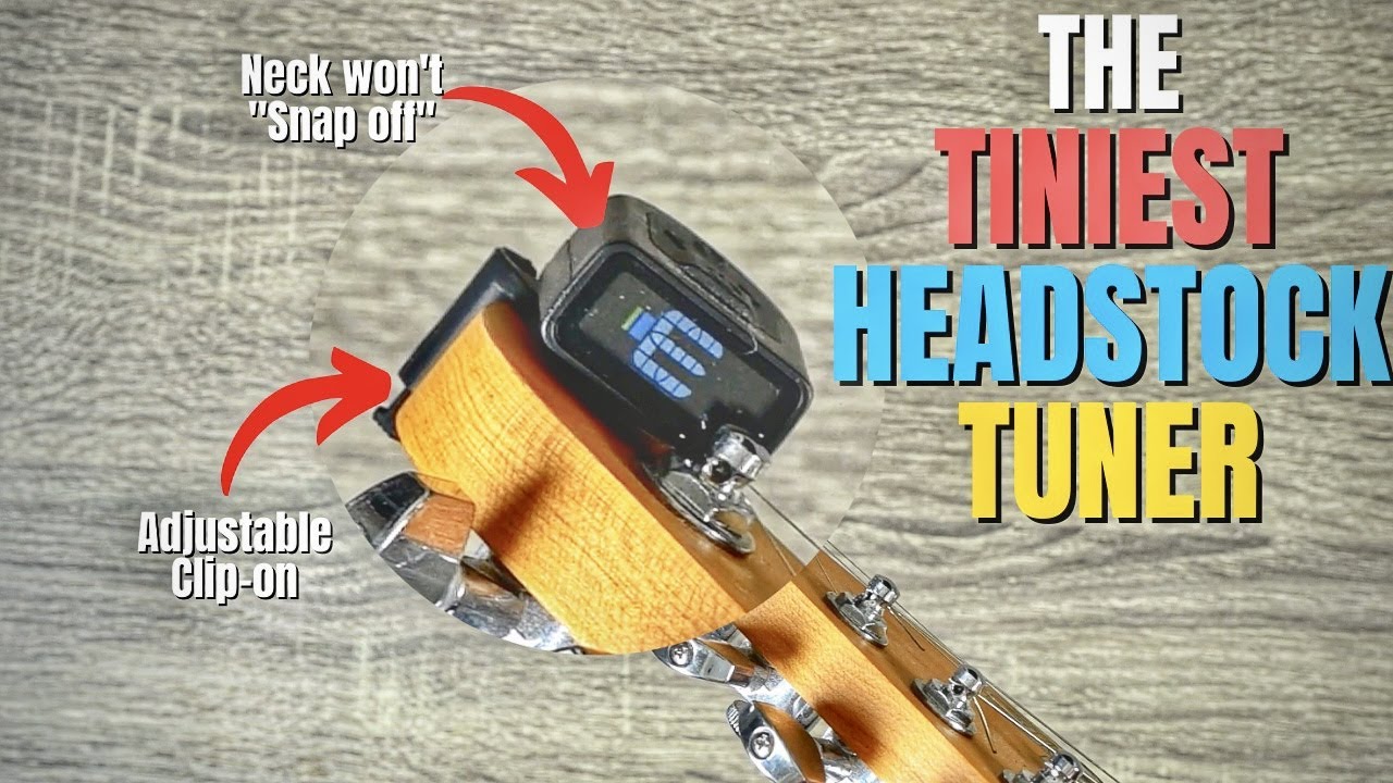 The TINIEST Clip-On Tuner - D'Addario MICRO HEADSTOCK TUNER