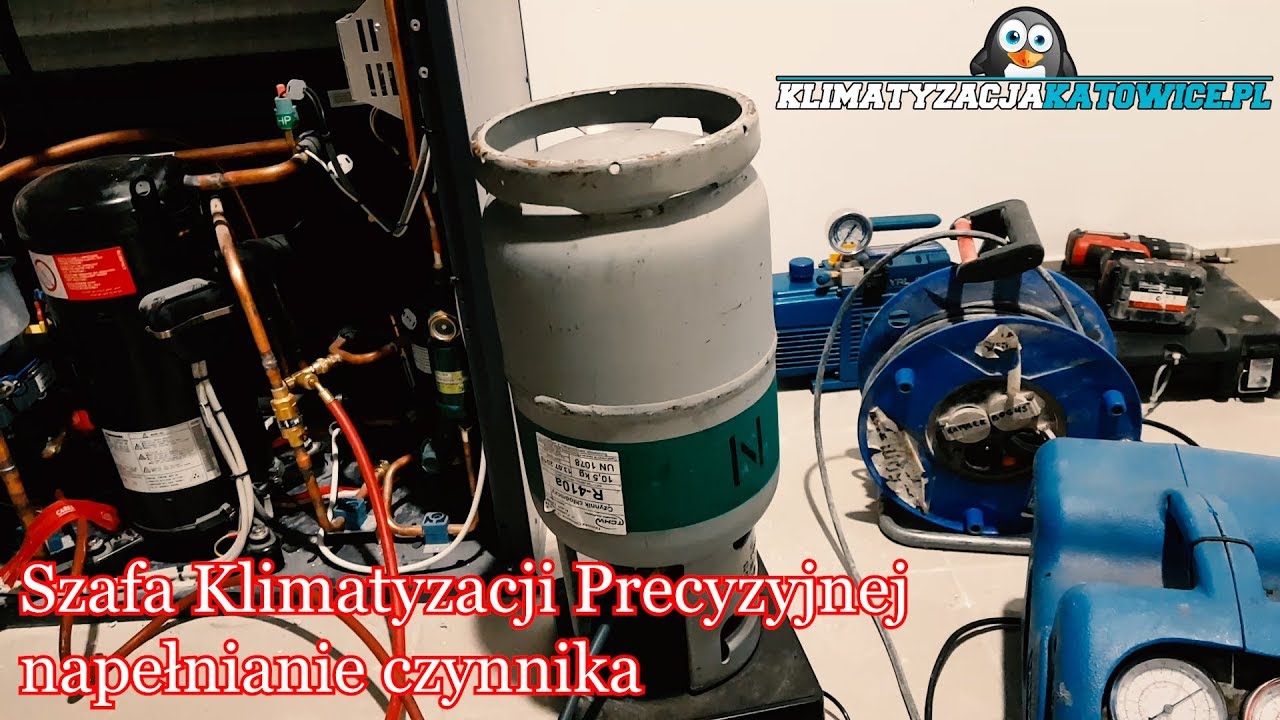 Szafa Klimatyzacji Precyzyjnej - Nabijanie czynnika