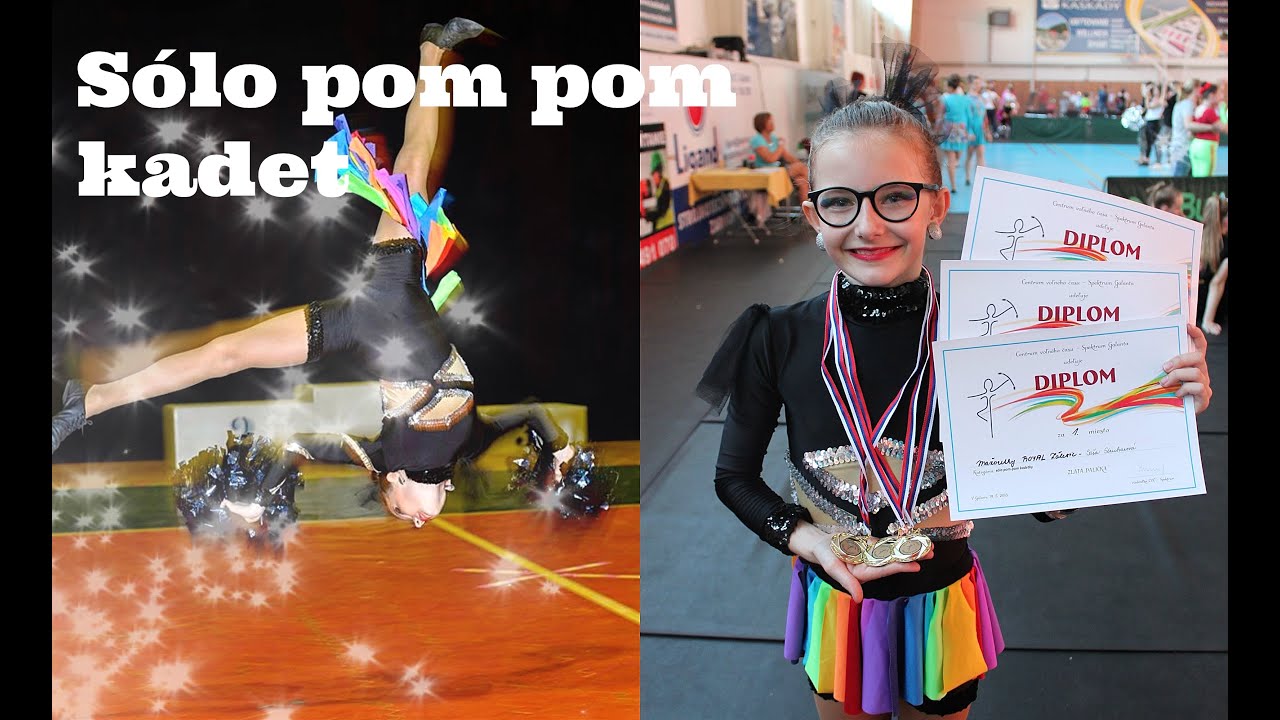Mažoretky ROYAL • Sólo pom pom kadet 2018 