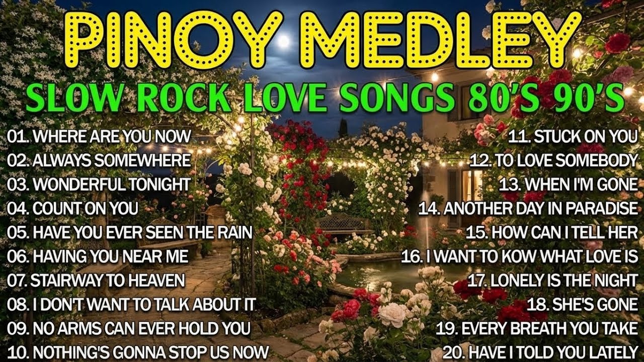 slow rock love songs collection 70s 80s 90s 💤 nonstop slow rock pinoy medley | luamang tugtugin
