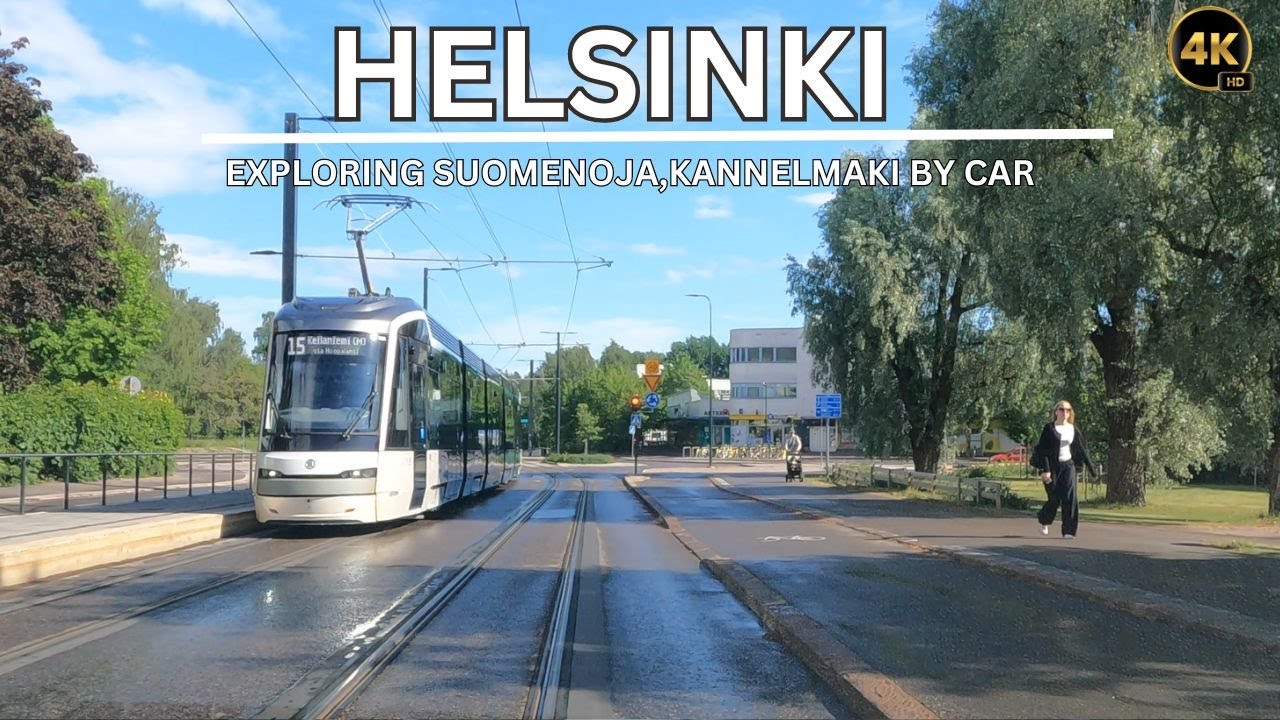 Exploring Suomenoja | Kannelmaki Neighborhoods in Uusimaa Area : 4K Car RideTour | City Explorer