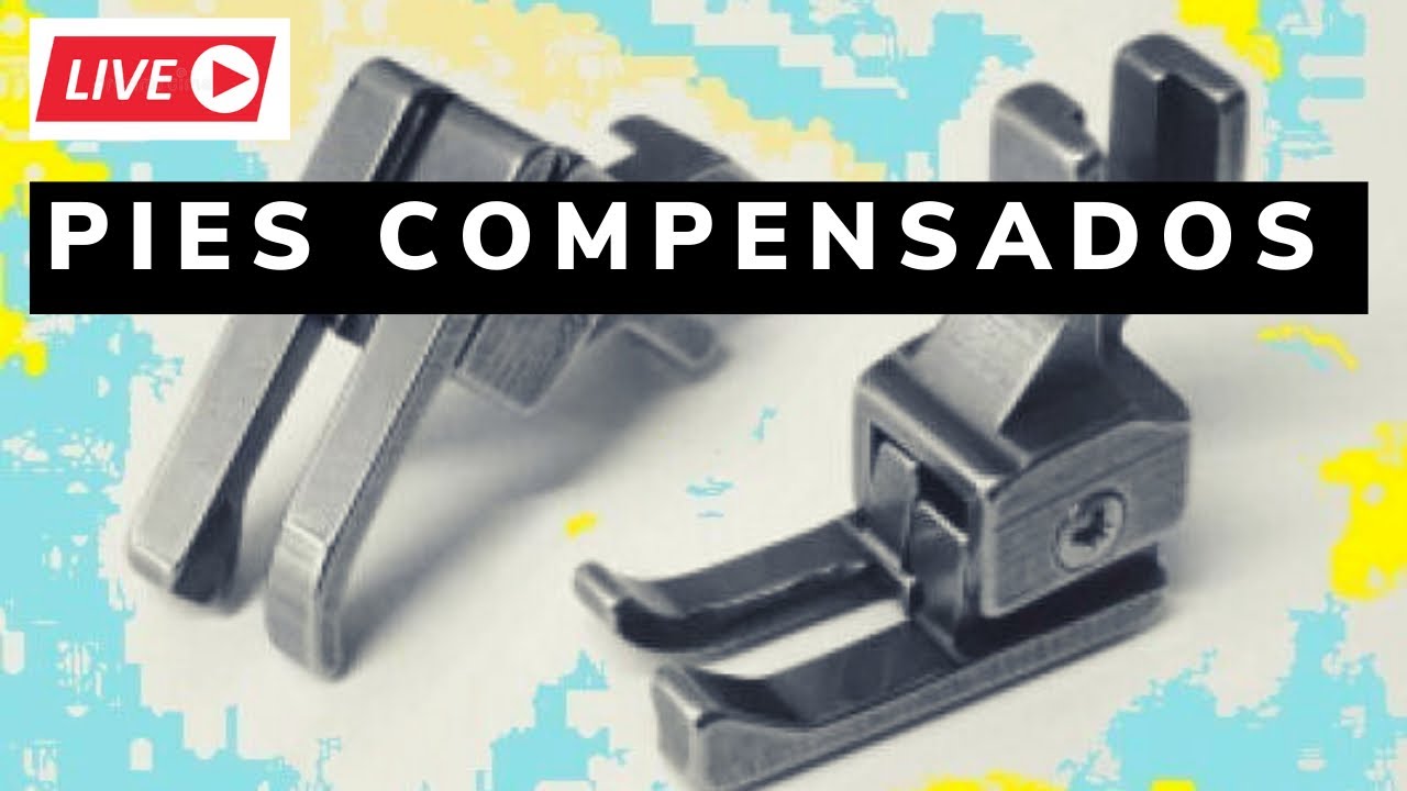 Pies compensados de máquina recta