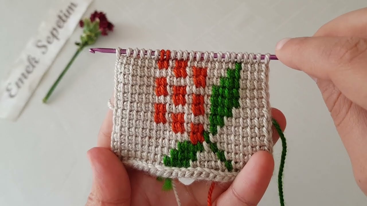 ÜZÜM TANELERİ TUNUS İŞİ PATİK YAPILIŞI/TUNUS İŞİ PATİK MODELLERİ/#tunusişipatikyapılışı #easycrochet