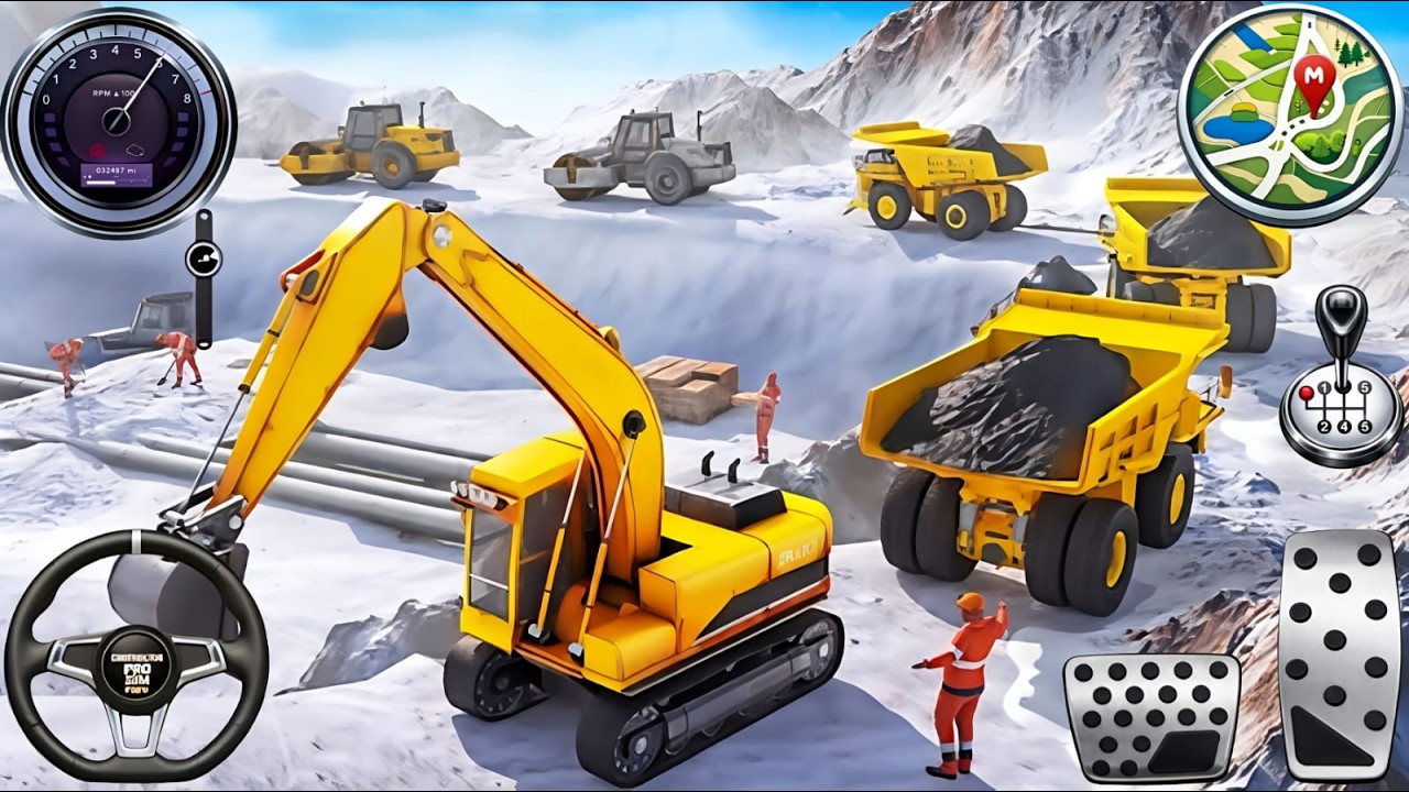 👷City Road Construction Simulator 3D 🚧 | Heavy Excavator & Truck - Android Gameplay