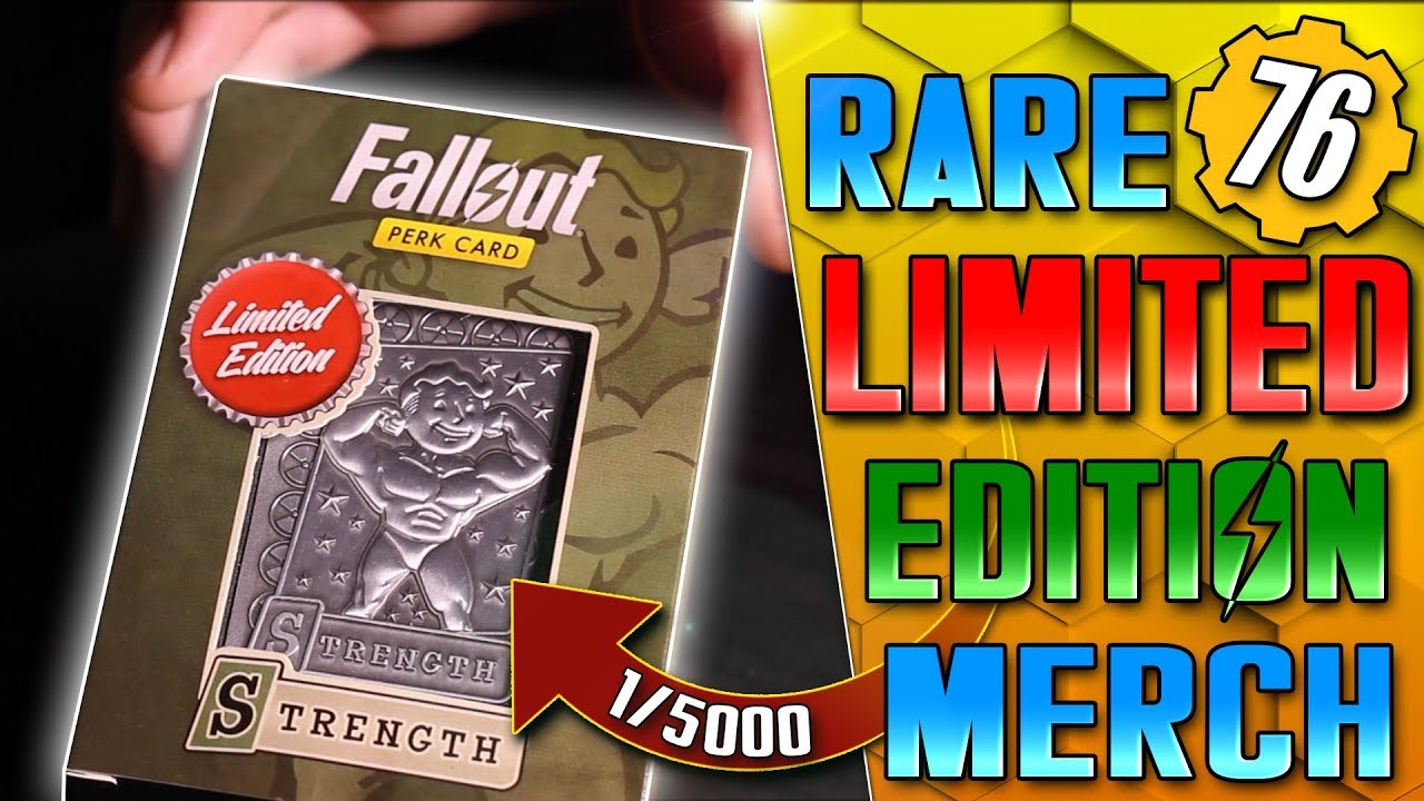 Unboxing ULTRA RARE LIMITED Fallout Merch! - Steel Special Card!!