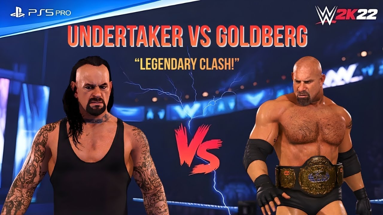 WWE 2K22 - Undertaker vs Goldberg | No Hold Barred Match at SmackDown | PS5 Pro [4K60]