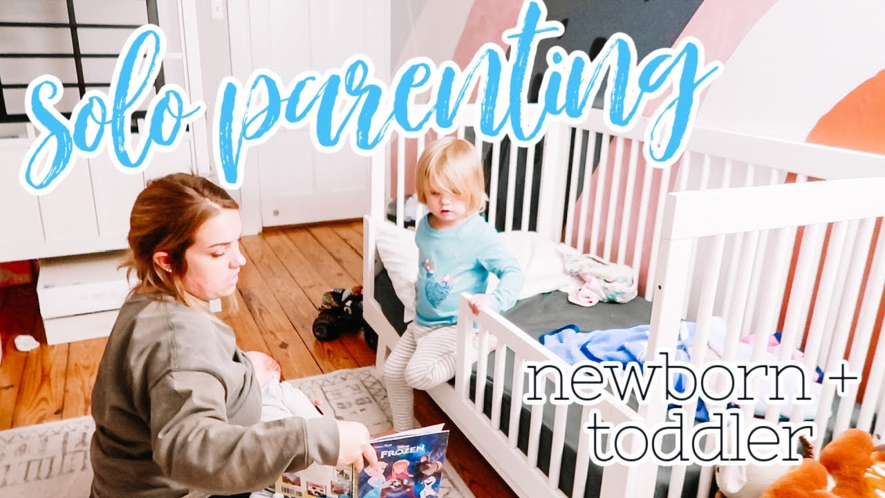 Solo Night Routine With a Newborn and Toddler || Casual Night Routine - Parenting alone
