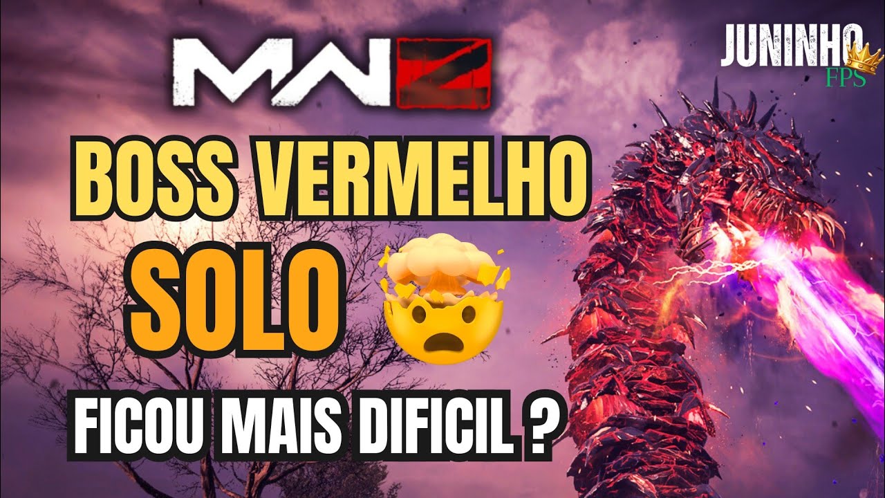 Eu Fiz o Boss Vermelho SOLO em 2025 (MW3 Zombies)