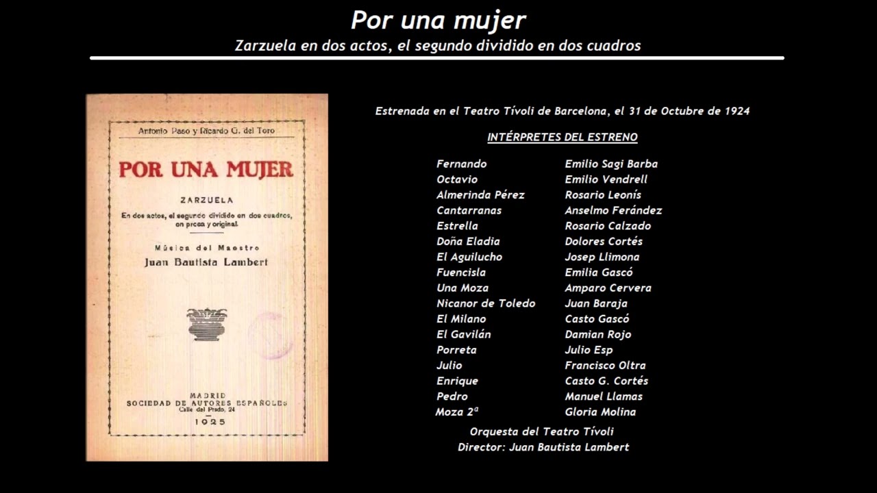 Por una mujer - Romanza de Fernando 'Carretera Castellana' (1956) -  Manuel Ausensi