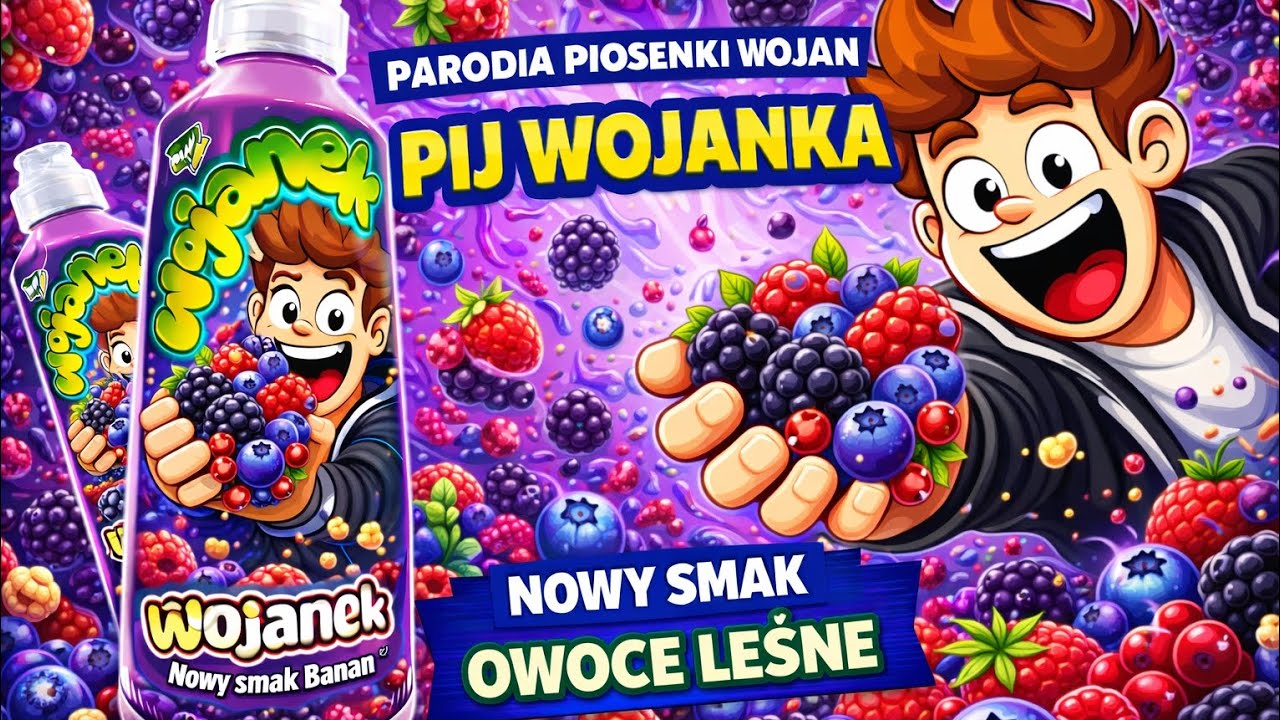 Wojan - Pij Wojanka &ndash; Owoce Leśne 🍓🫐 Nowy Smak | Parodia Hit