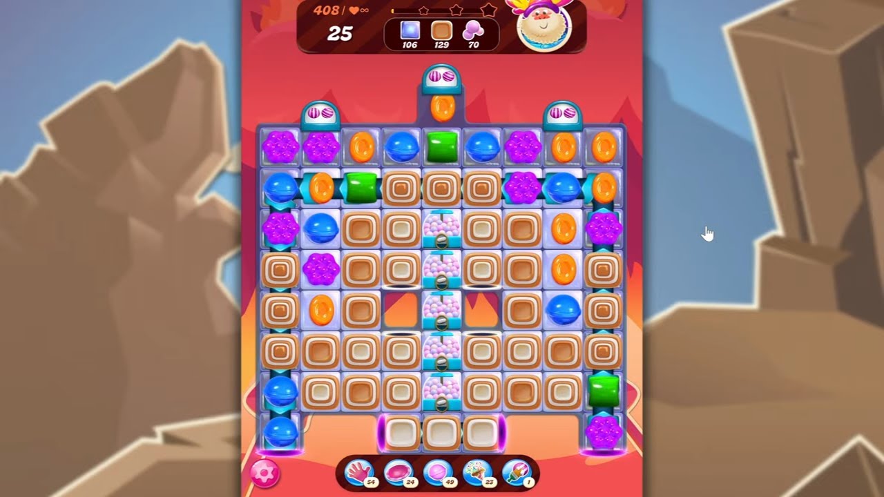 Candy Crush Saga LEVEL 408 NO BOOSTERS (new version)🐟☑️
