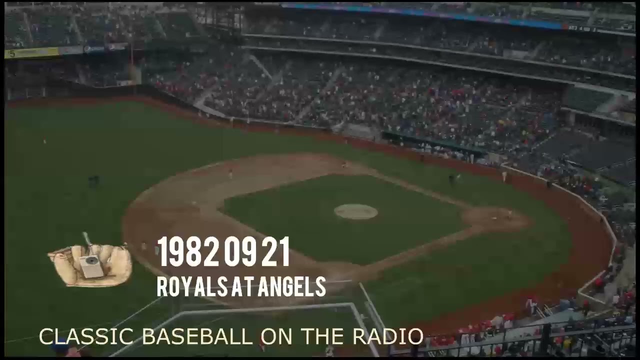 1982 09 21 Royals at Angels Baseball Radio Broadcast