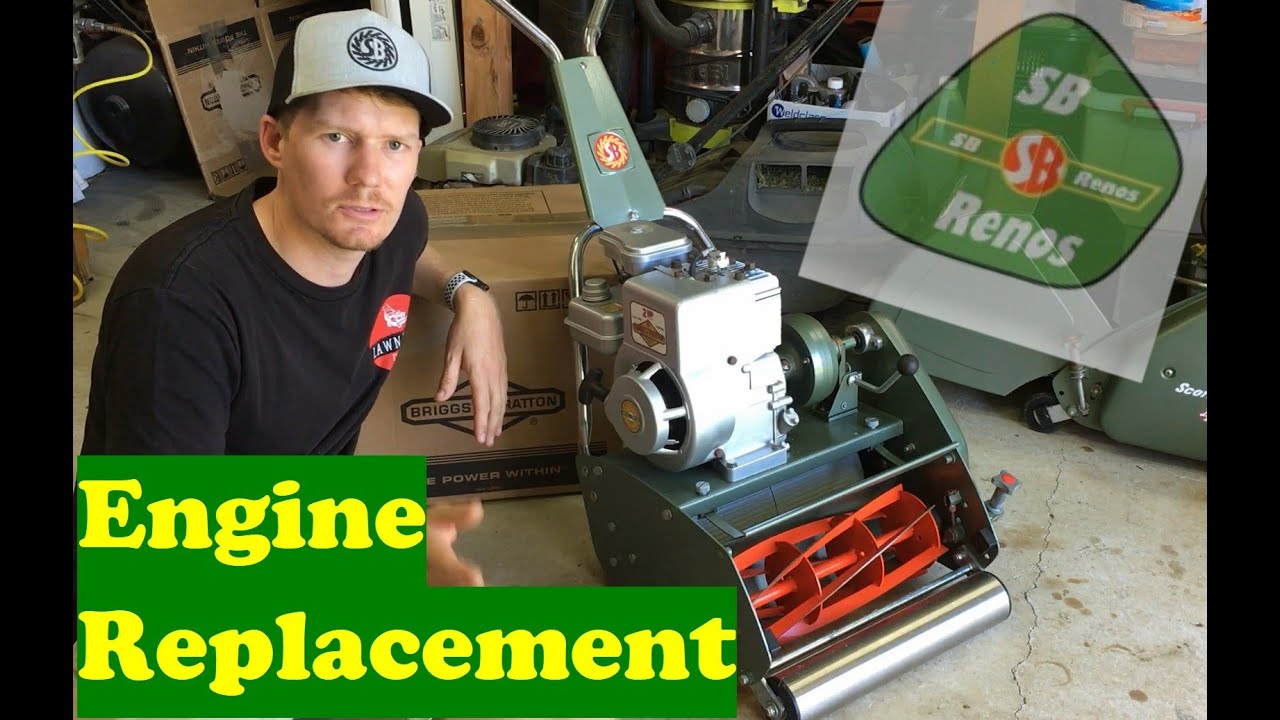 How to replace the Engine on a Scott Bonnar Model 45 Cylinder Mower