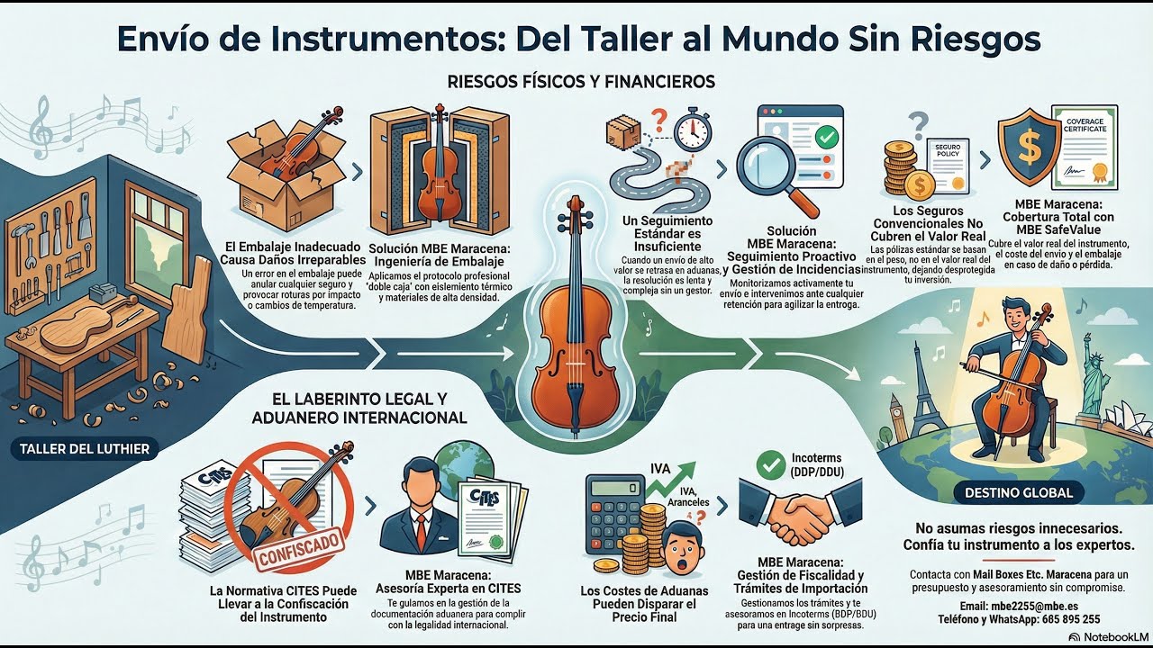 ENVIOS DE LUTHIERS E INSTRUMENTOS MUSICALES