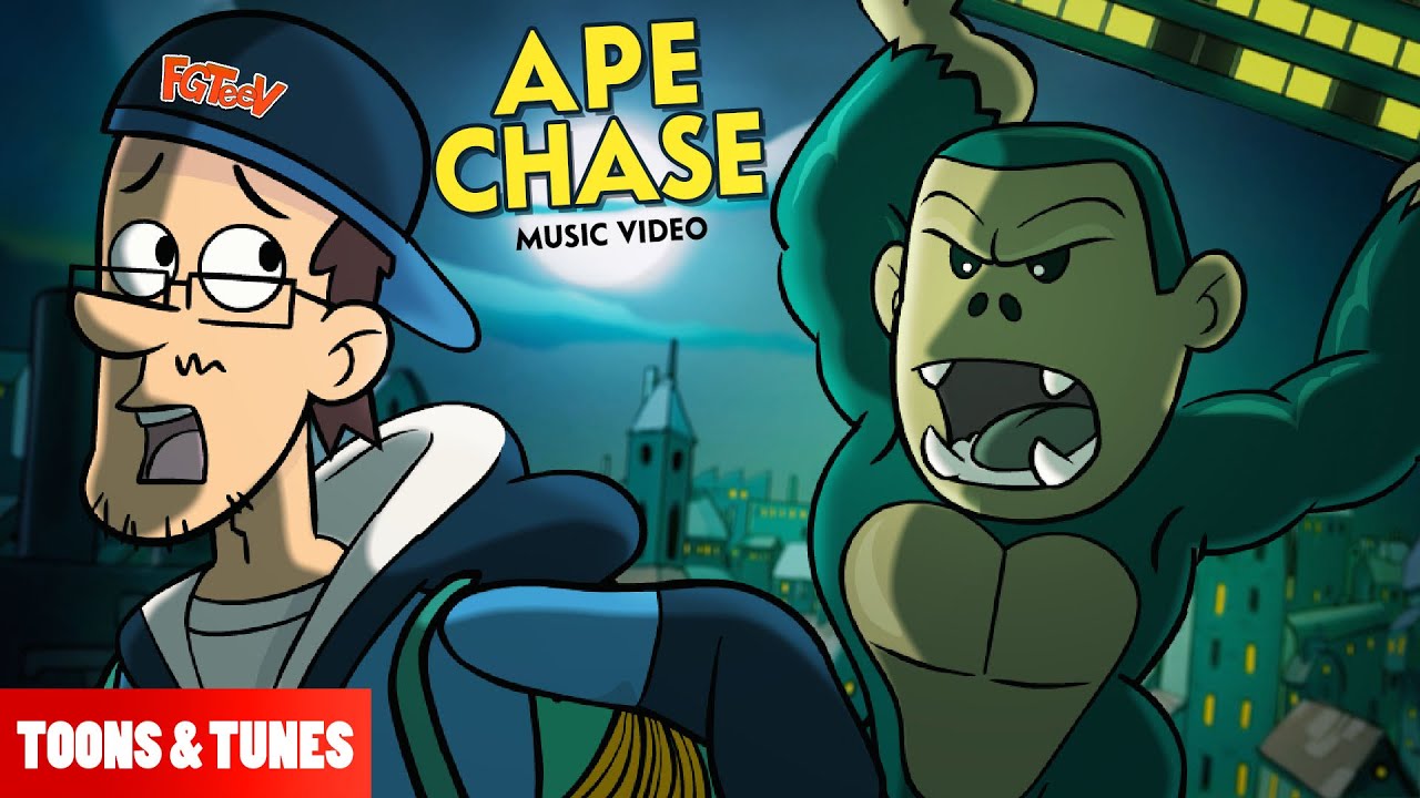 APE CHASE the Song (Animated Music Video based off the FGTeeV Books Style)