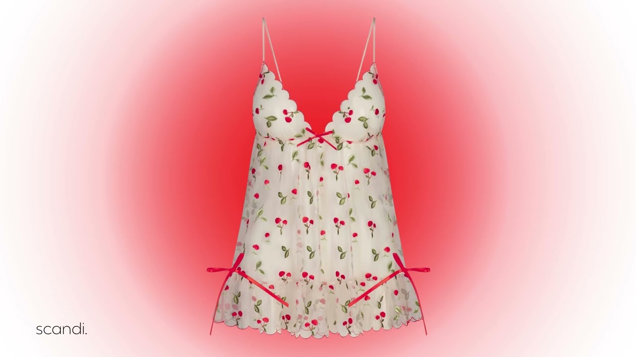 red blush & cherries in skims.