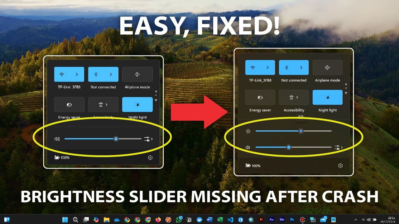 HOW TO FIX MISSING BRIGHTNESS SLIDER IN WINDOWS 11 (EASY NO CODING)