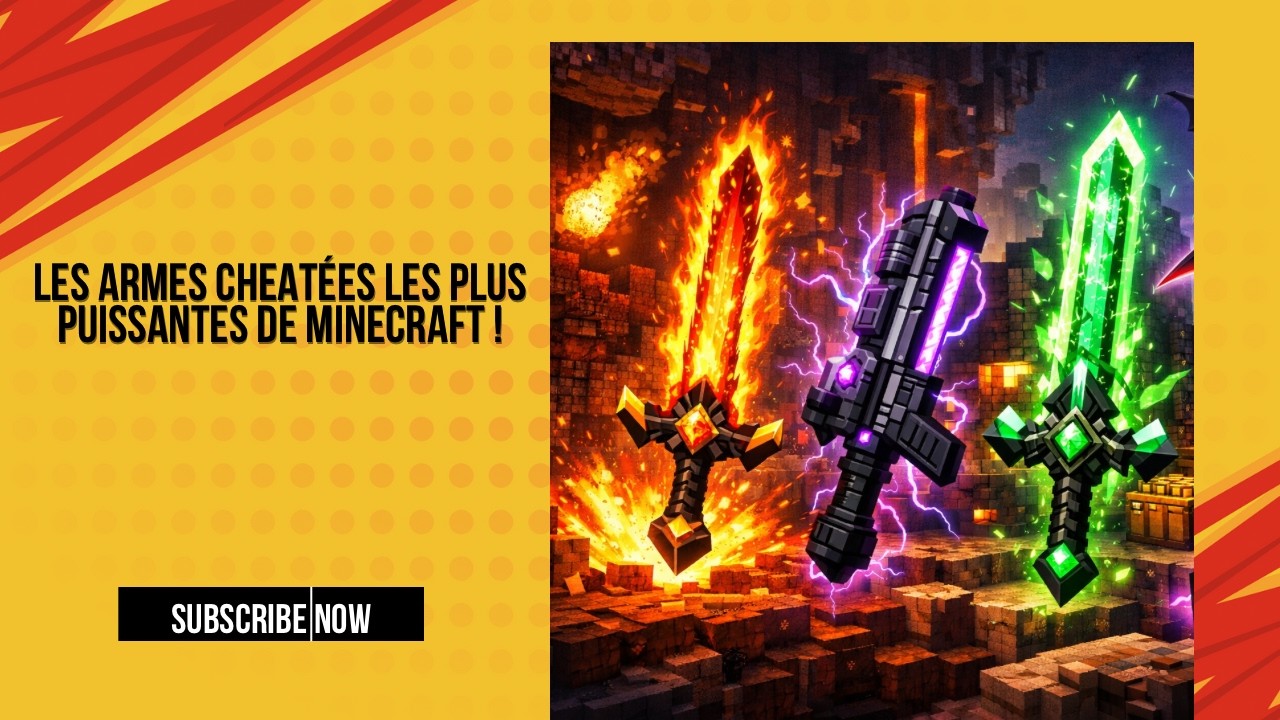 Les armes cheatées les plus puissantes de Minecraft!