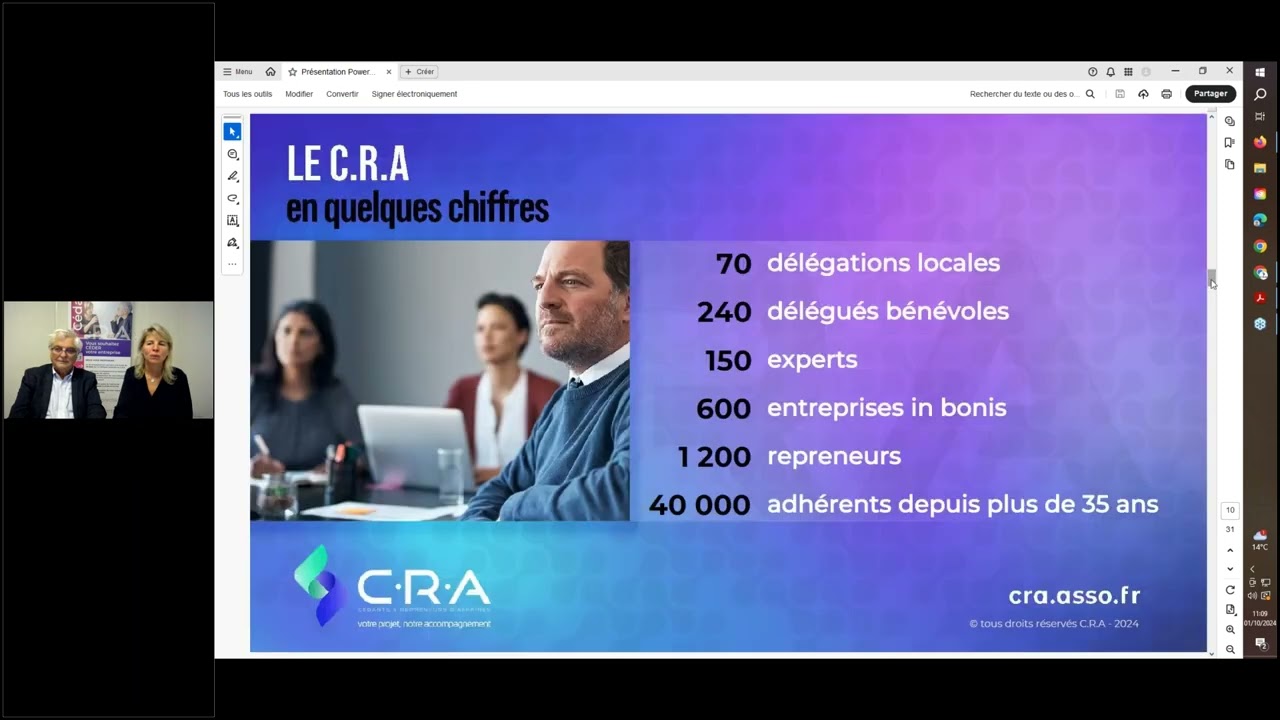 Webinaire : Comment réussir la cession de votre entreprise avec le C.R.A et Marketplace Infogreffe