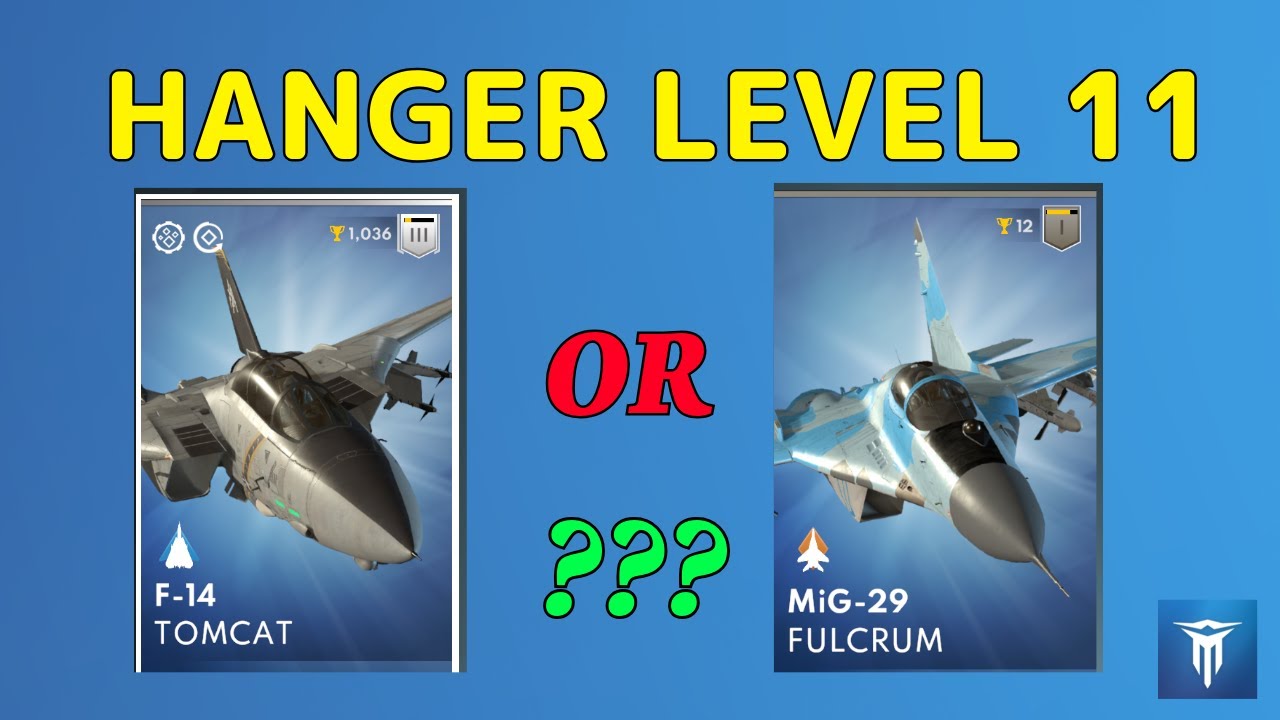 Metalstorm: HANGER LEVEL 11.. F-14 TOMCAT OR MiG-29 FALCRUM?