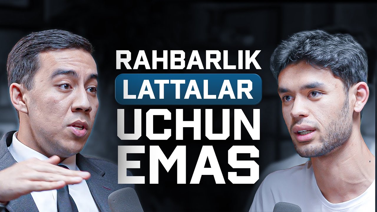 Rahbarlik Lattalar Uchun Emas | Ravshan Turgunov