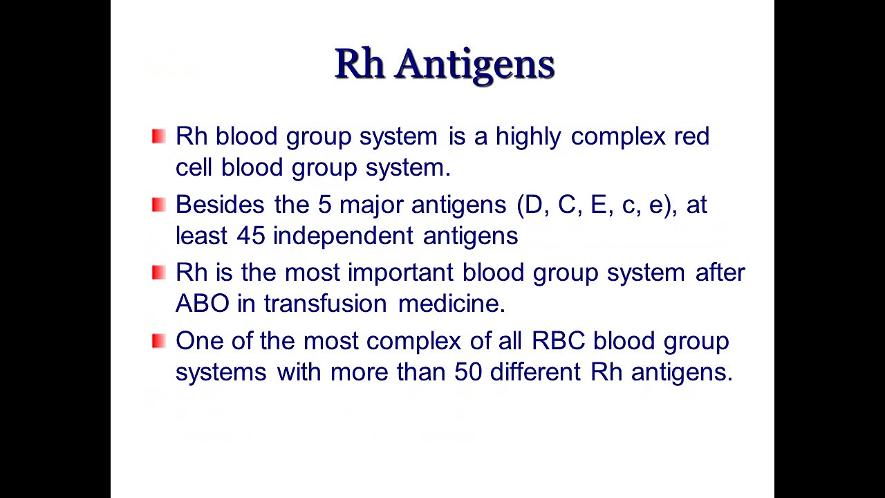 Rh Blood Group System.. Part 1