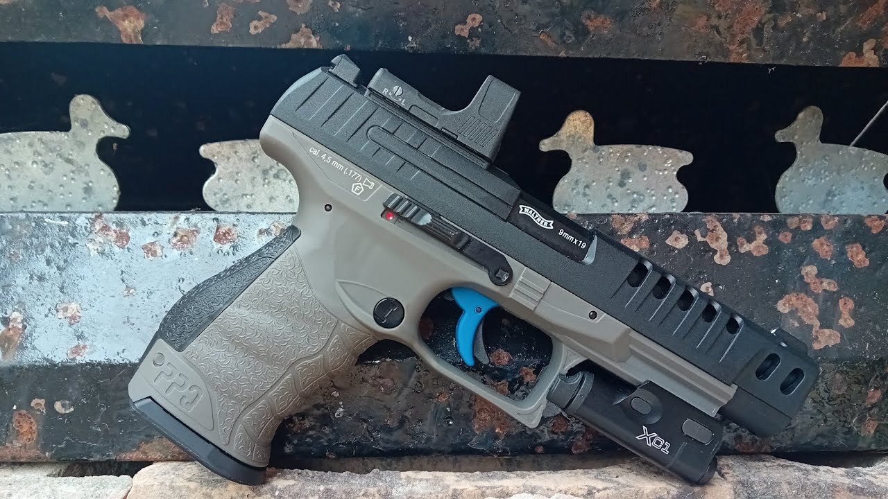 Walther Q5 match combo co2 pistol  .177 pellet honest review part 2 accuracy test