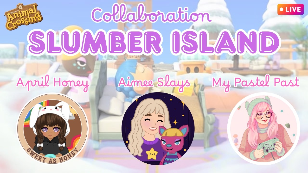 Slumber Island building with @MyPastelPast  & @AprilHoney | #ACNH
