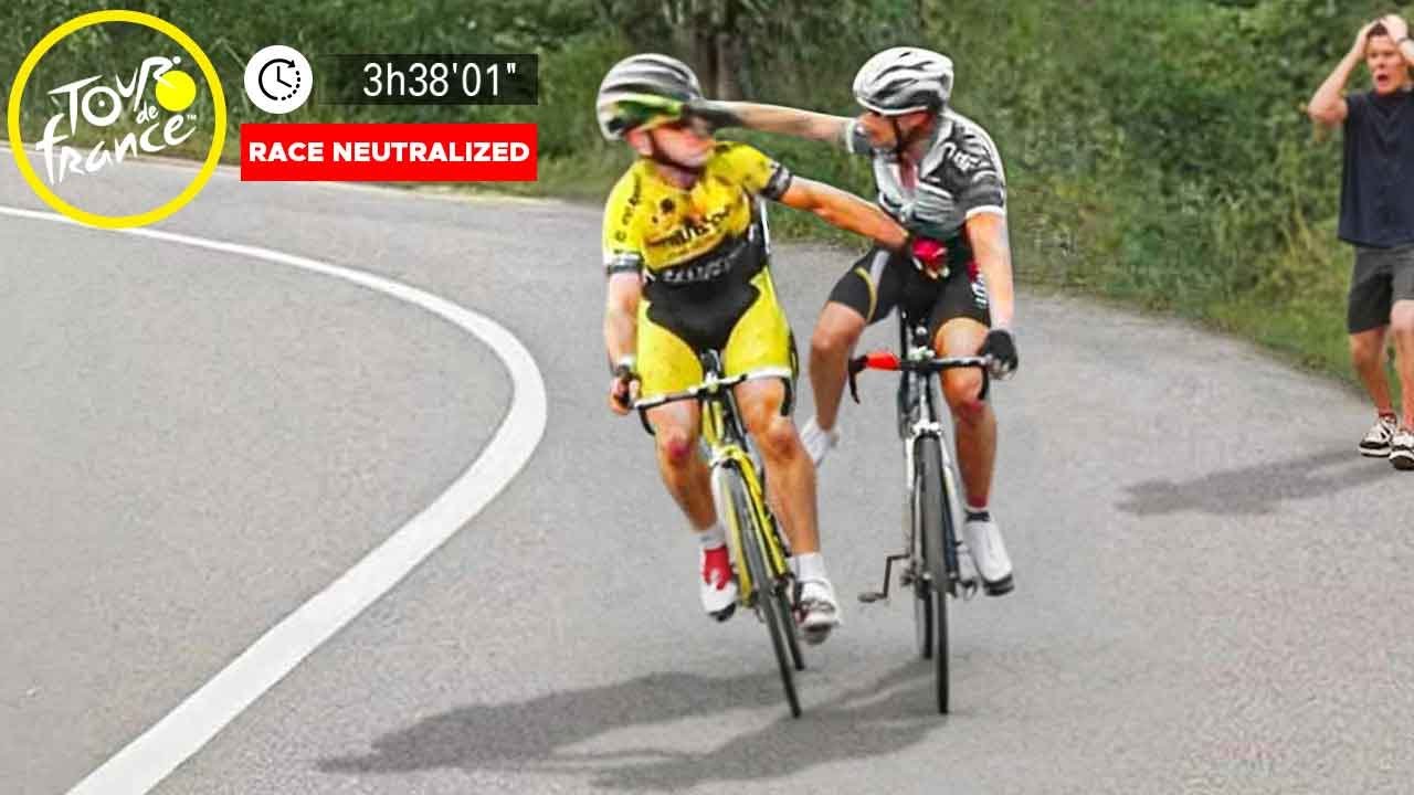 Cyclists Messing Up But It Gets Increasingly Dumber...