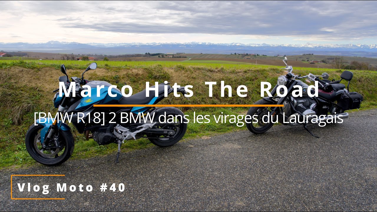 [Vlog Moto #40] [BMW R18] 2 BMW dans les virages du Lauragais