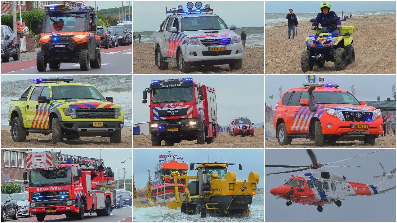 SAR KATWIJK 2023: Vele hulpdiensten met 'spoed' tijdens 112 dag SAR Katwijk 2023 Katwijk aan Zee!