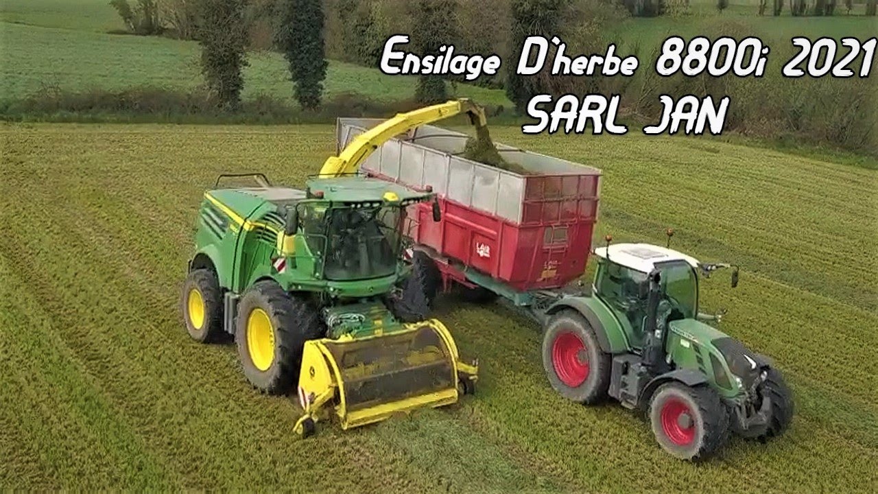 Ensilage D'herbe 🇫🇷 2021 SARL JAN 8800i John Deere