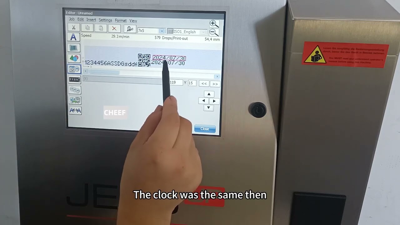 Comprehensive explanation of Leibinger JET3 UP machine information editing, come and take the class!